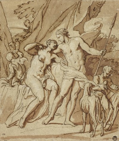 Venus og Adonis av Louis Cheron