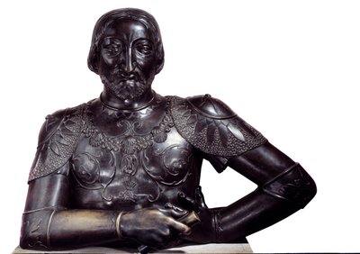 Byste av kongen av Frankrike Francois I i bronse. Skulptur av Louis Claude Antoine Vasse (1716-1772) 1756 Paris. Museet Louvre av Louis Claude Vassé