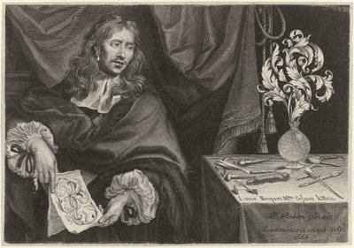 Titteltrykk med portrettet av Louis Roupert Ornamenter for gullsmeder (serietittel) av Louis Cossin