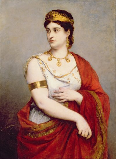 Portrett av Mademoiselle George (1787-1867) av Louis Courtat