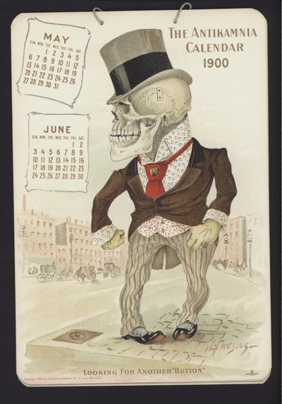 Illustrasjon for Antikamnia-kalenderen, 1900 av Louis Crucius or Crusuius