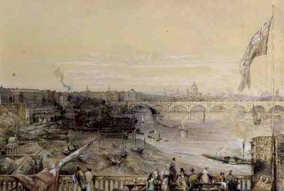 Themsen fra Hungerford Market av Louis Desire Thienon