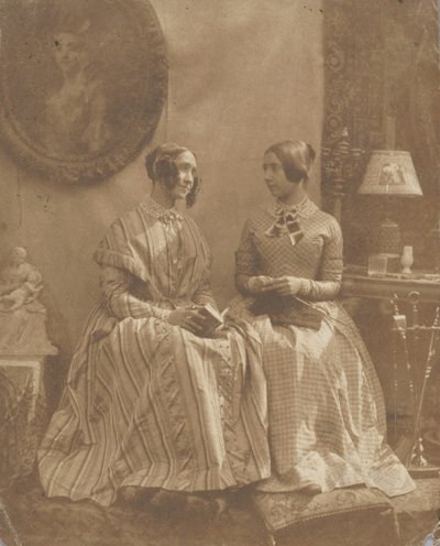 [Kunstnerens hustru og datter], 1846-49. av Louis Désiré Blanquart Evrard