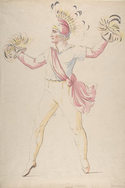 Franconi, Twirling Flaming Cones, 1768-1810. av Louis Ducros