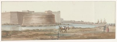 Gezicht op Gallipoli Vue de entrée de Gallipoli (title on object) Voyage en Italie, en Sicile et à Malte - 1778 (series title)   1386303   no       norwegian Successfully Translated  Original: Chowfa Asdang, 1898. Translat: 