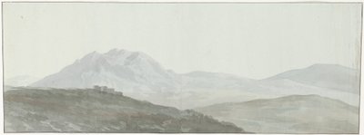 Utsikt over toppene i Apenninene Vue de quelques Cimes de l'Apennin (tittel på objekt) Voyage en Italie, en Sicile et à Malte - 1778 (serietittel) av Louis Ducros