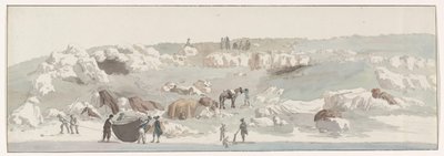 Utsikt over den lille havnen av Luogo Vivo på farruten San Vito Utsikt over den lille havnen Luogo Vivo sørøst for Cape San Vito tatt fra fartøyet (tittel på objektet) Reise til Italia, Sicilia og Malta - 1778 (serie tittel) av Louis Ducros