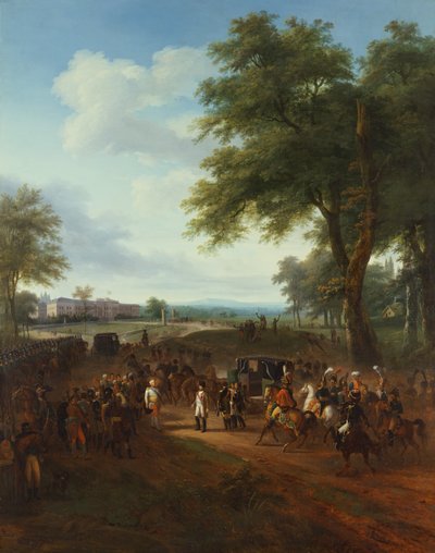 Napoleon mottatt av Frederick Duke of Württemberg, 2. oktober av Louis Etienne Watelet