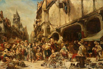 Markedsplassen, 1862 av Eugene Isabey
