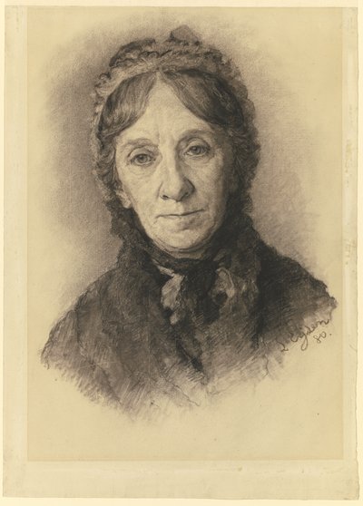 Portrett av kunstnerens mor av Louis Eysen