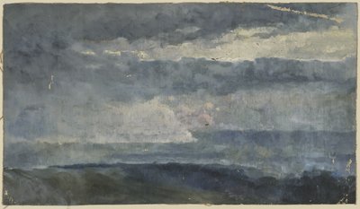 Oljestudie (skyer) av Louis Eysen