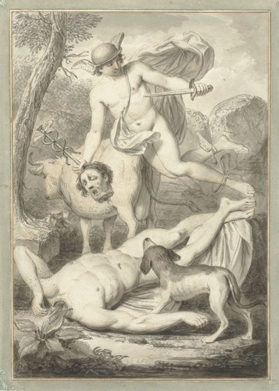 Merkur med hodet til Argus av Louis Fabritius Dubourg