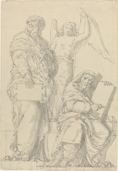 Profetene Hosea og Jona av Louis Felix de La Rue after Raphael