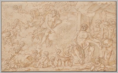 Venus ved Vulcans smia av Louis Felix de la Rue