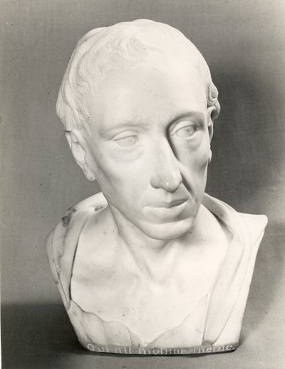 Byste av Alexander Pope (marmor) av Louis Francois Roubillac