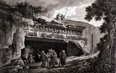 Gravmonumentet til kongene av Juda, plate 25 fra bind III av en 