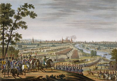 Franskmennenes inntog i Moskva, 14. september 1812, gravert av Edme Bovinet (1767-1832) (akvatint) av Louis Francois Couche