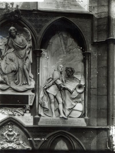 Monument til Handel, 1762 av Louis Francois Roubilliac