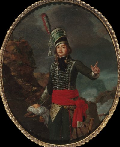 Portrett av general François Séverin Marceau-Desgraviers 1769-1796, ca. 1796. av Louis François Sergent Marceau