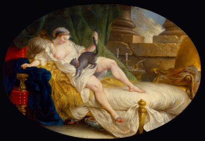 L.G.Blanchet, Julie oppdager at hun ble forlatt / 1759 av Louis Gabriel Blanchet