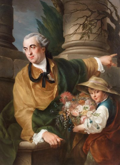 Portrett av Charles Claude Flahaut de La Billarderie, greve av Angiviller 1730-1809, 1760. av Louis Gabriel Blanchet