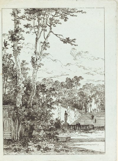 Forlatt park av Louis Gabriel Moreau the Elder