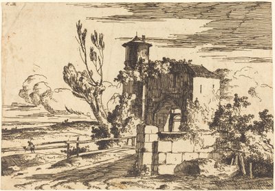 Monumental inngang av Louis Gabriel Moreau the Elder