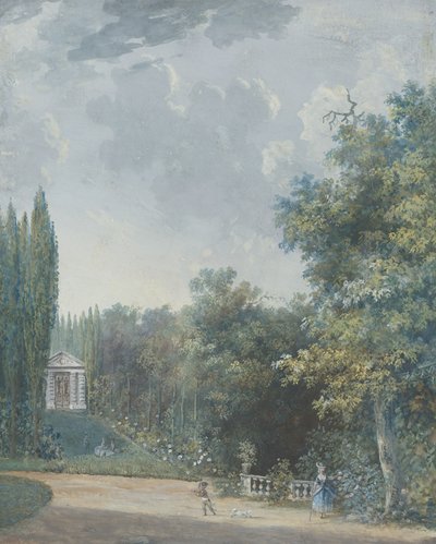 Parkutsikt av Louis Gabriel Moreau the Elder