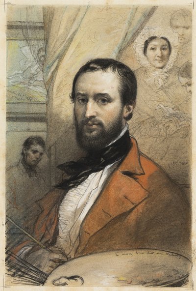 Selvportrett av Louis Gallait