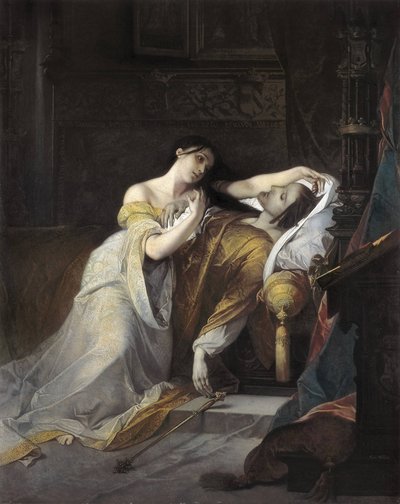 Joan I av Castilla kalte Joan the Mad (Juana la loca) kone til Philip av Habsburg av Louis Galue