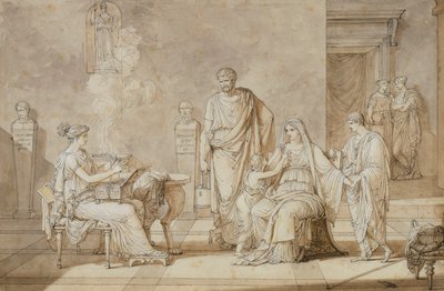 Cornelia presenterer sine to små sønner, av Louis Gauffier