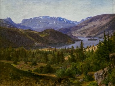 View of Slidre Fjord av Louis Gurlitt