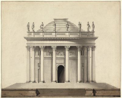 Et klassisk tempel av Louis Gustave Taraval