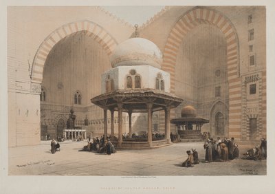 Egypt og Nubia, bind III, nr. 8: Moskeen til Sultan Hassan, Kairo av Louis Haghe