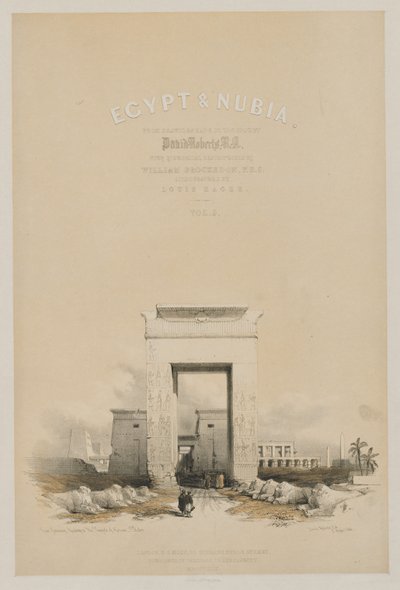 Egypt og Nubia: Frontispice bind V av Louis Haghe