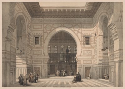 Egypt og Nubia: bind III - nr. 36, interiøret i moskeen til sultanen El Ghoree av Louis Haghe