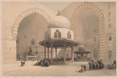 Egypt og Nubia: bind III - nr. 8, moskeen til Sultan Hassan, Kairo, 1838. av Louis Haghe