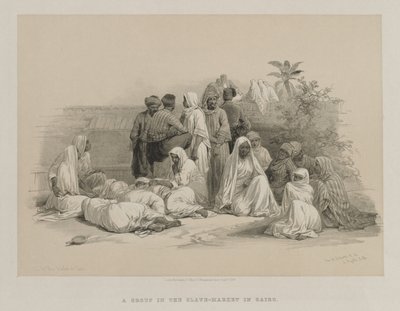 Egypt og Nubia, bind III: På slavemarkedet i Kairo av Louis Haghe