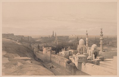 Egypt og Nubia: Bind III - nr. 26, Kairo, Looking West av Louis Haghe
