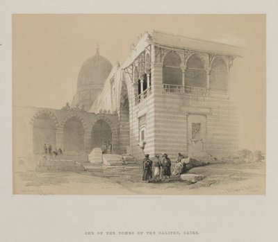 Egypt og Nubia, bind III: En av khalifenes graver, Kairo av Louis Haghe