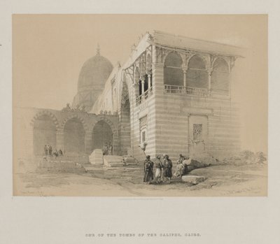 Egypt og Nubia, bind III: One of the Tombs of the Khalifs, Kairo, 1848. av Louis Haghe