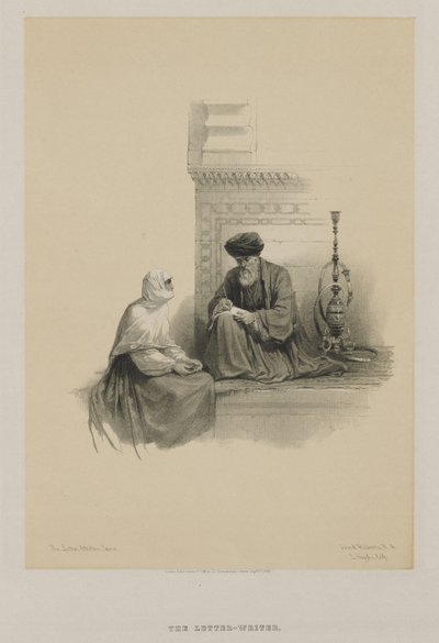 Egypt og Nubia, bind III: Brevskriveren, Kairo av Louis Haghe