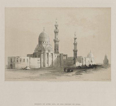 Egypt og Nubia, bind III: Kalifenes graver-Kairo. Moskeen til Ayed Be[y] av Louis Haghe