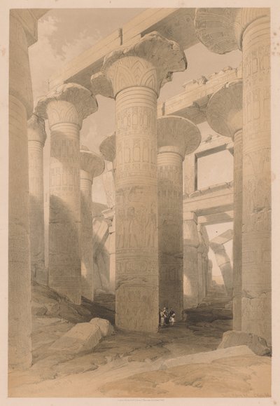 Egypt og Nubia: bind II - nr. 14, Karnak av Louis Haghe