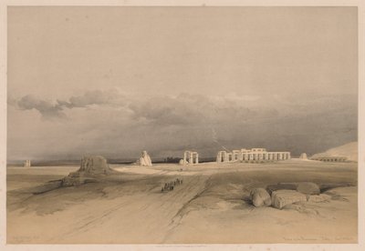 Egypt og Nubia: Bind II - nr. 8, Ruins of the Memnonium, Theben, 1838. av Louis Haghe