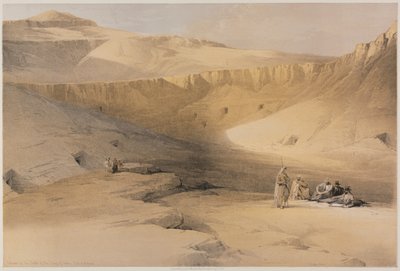 Egypt og Nubia, bind II: Inngang til gravene til kongene av Theben, Bab-El-Malouk av Louis Haghe