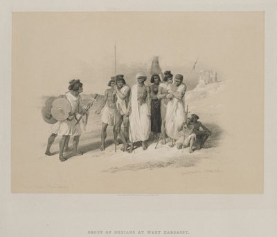 Egypt og Nubia, bind II: Group of Nubians-Wady Kardasey av Louis Haghe