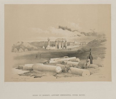Egypt og Nubia, bind II: Hermont, Ancient Hermonthis av Louis Haghe