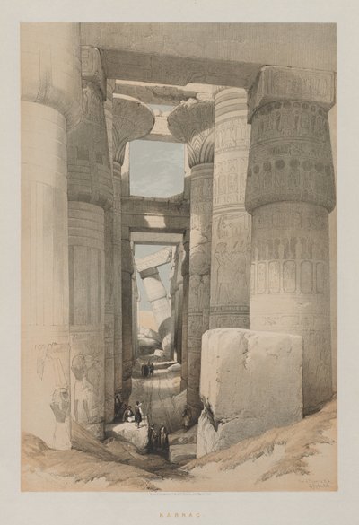 Egypt og Nubia, bind II: Karnak av Louis Haghe