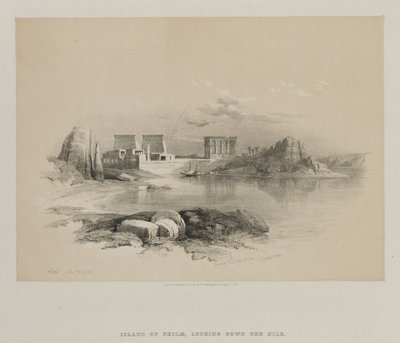 Egypt og Nubia, bind II: Philae av Louis Haghe